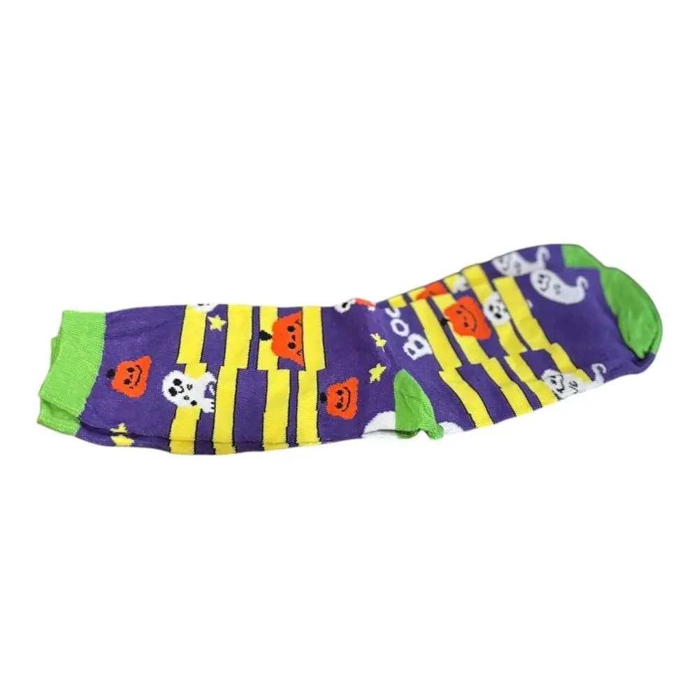 Halloween Socks Pumpkins & Ghosts Women's Size 4-10